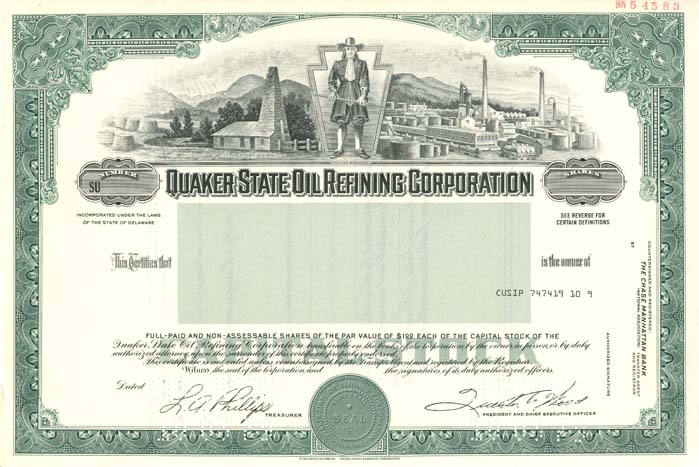 Quaker State Oil Refining Corporation